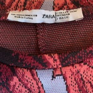 Zara dress with balloon sleeves, size 8